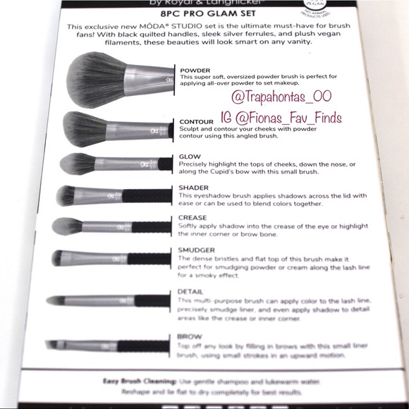 Moda Studio | 8 Pc Glam Set Vegan/Cruelty Free - Picture 4 of 7